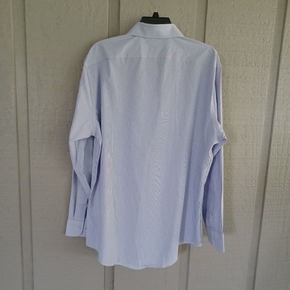 Nordstrom Print Cotton Blend Button Front Dress Shirt Size 17 (34-35) - Picture 5 of 11